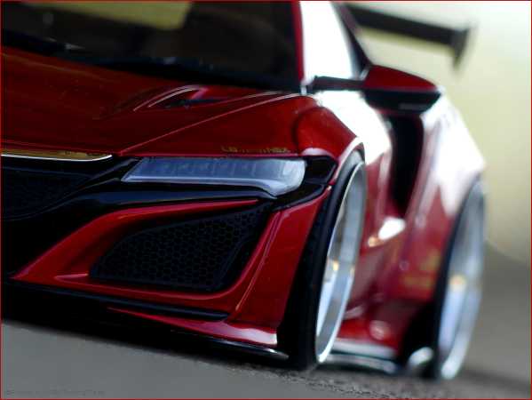 1:18 Honda NSX Liberty Walk LB Performance - Candy Rot - Breitbau inkl. OVP
